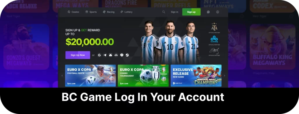 Learn how to log in BC Game account in India